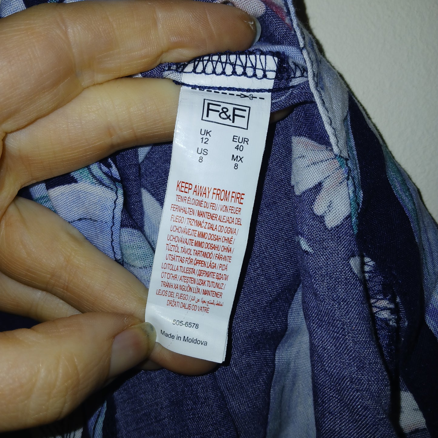 F&F Floral Dress Size 12