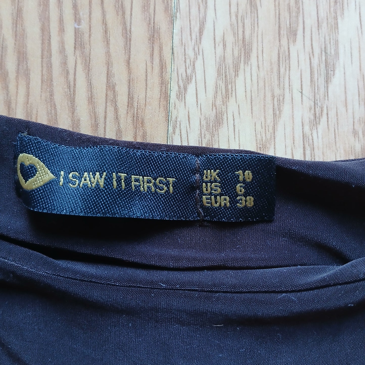 I Saw It First Brown and Beige Bodycon Dress Size 10