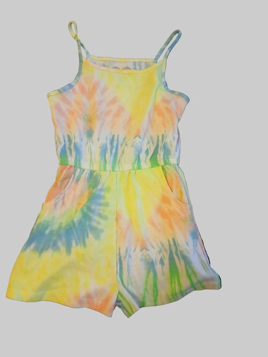 F&F Tie Dye Playsuit Age 7-8