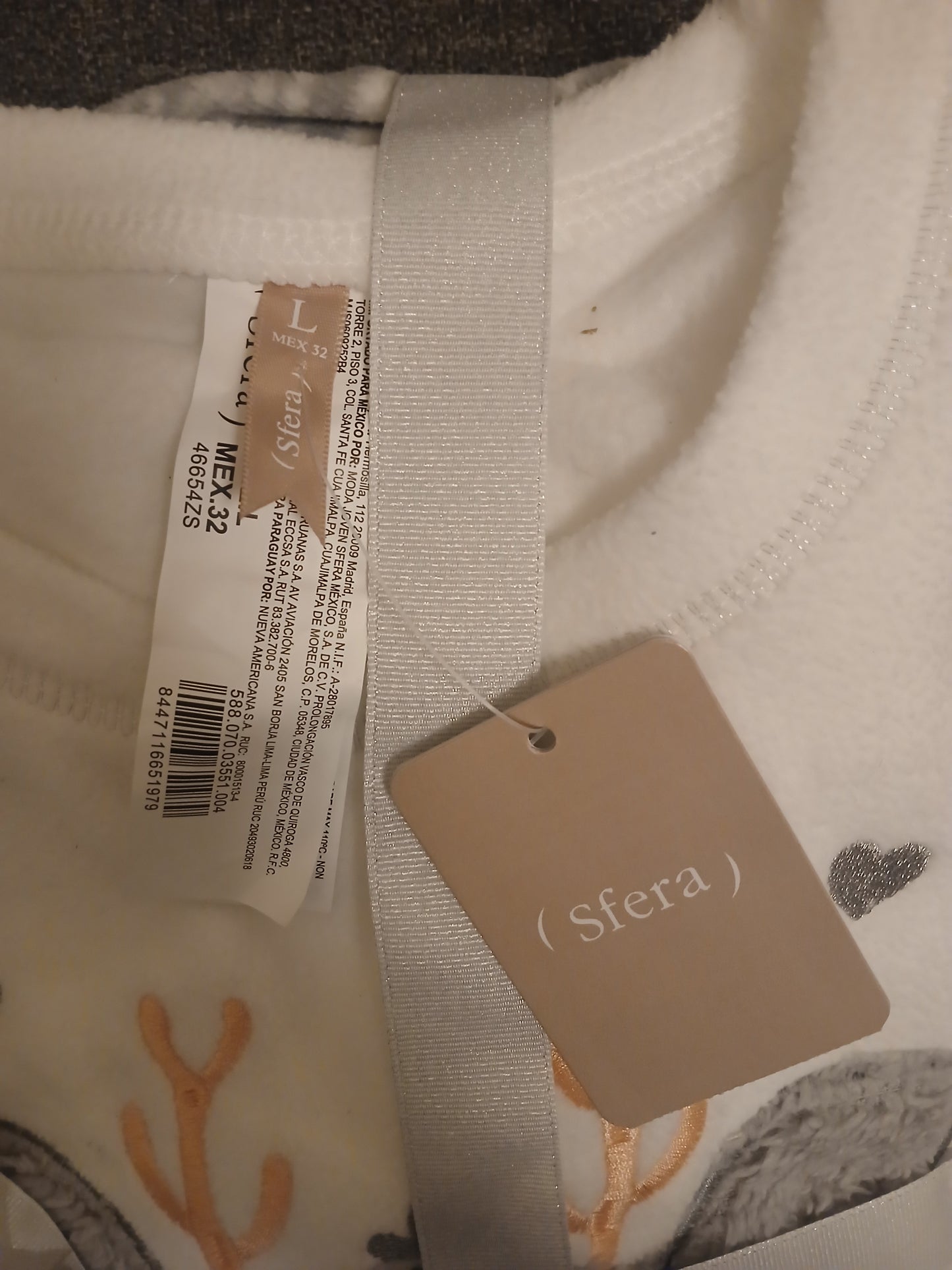 Sfera Fleece Reindeer Pyjamas Lounge Set Size L - Brand New