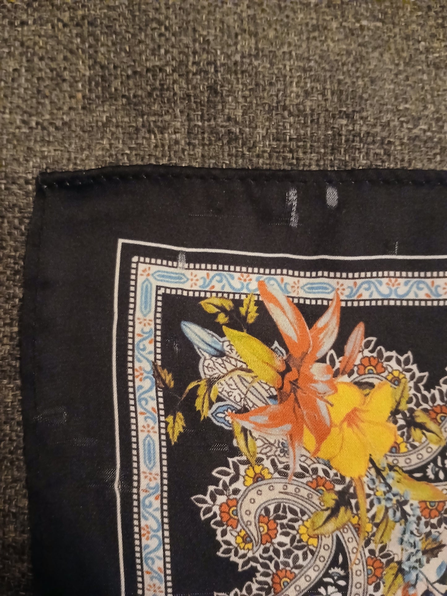 Floral Square Scarf - Silky Feel