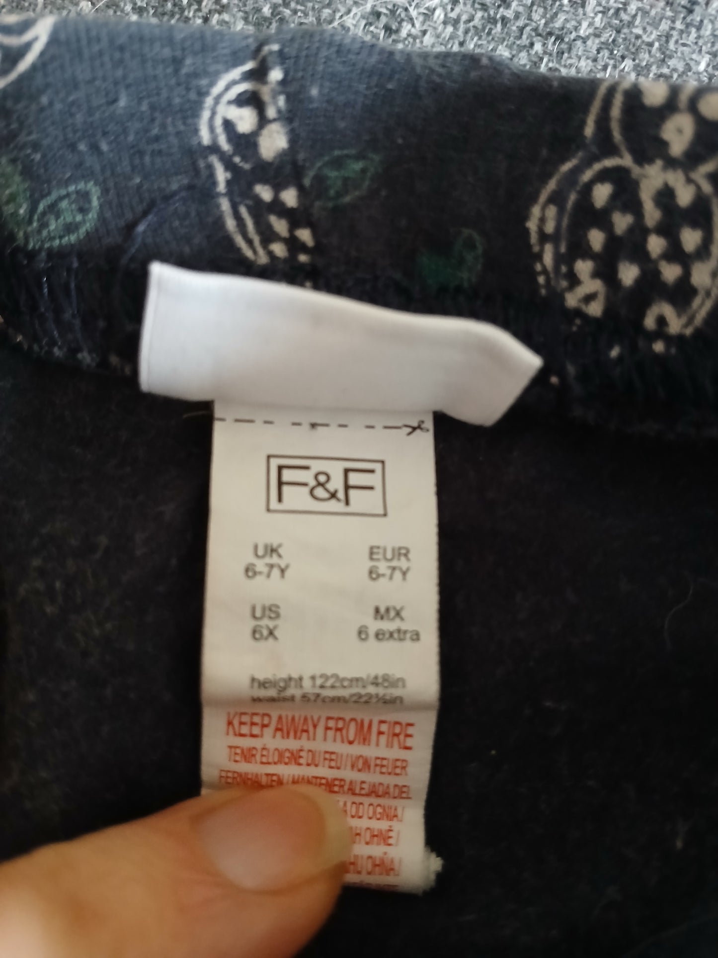 F&F Owl Leggings Age 6-7