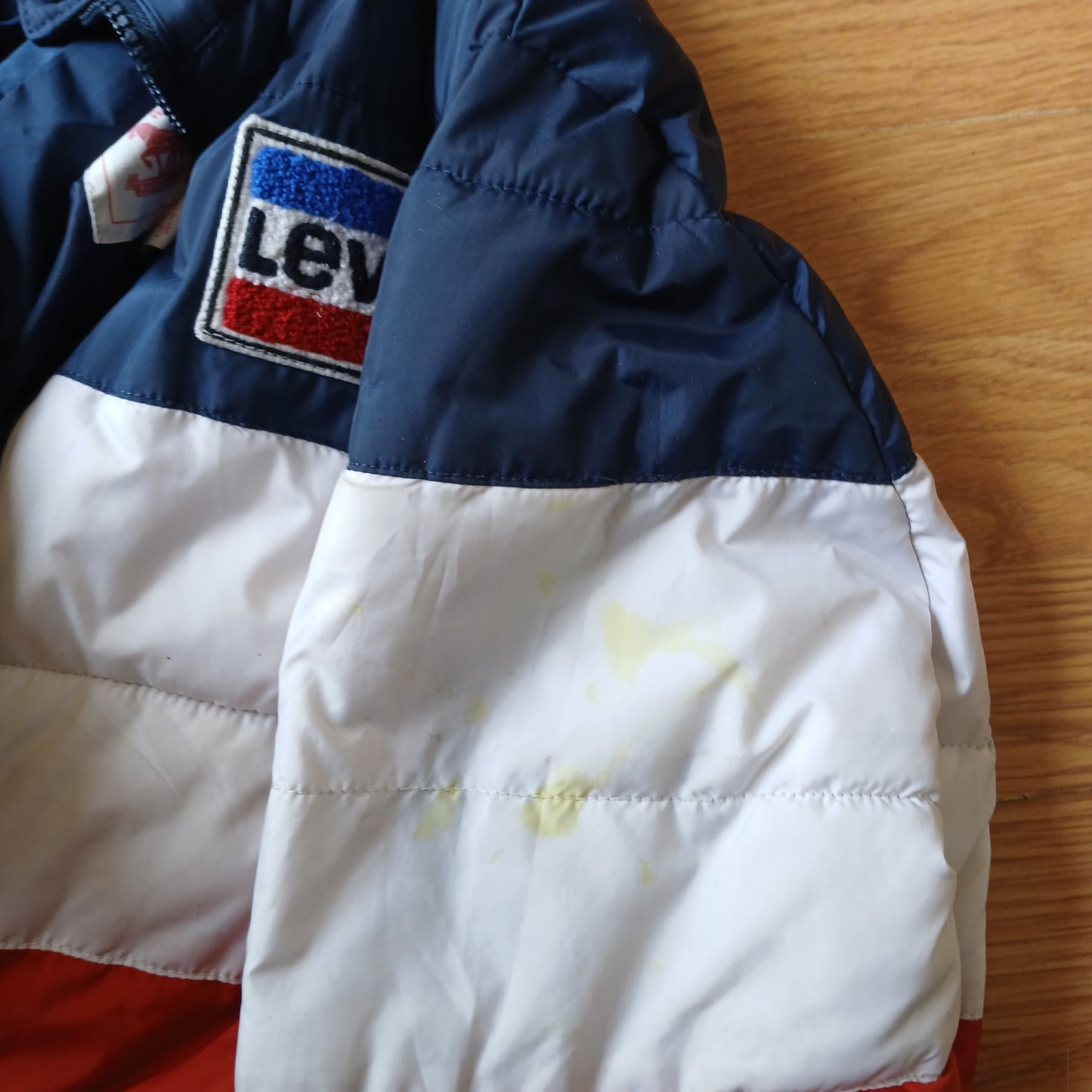 Levi's Colour-Block Puffer Coat Jacket Age 8-10