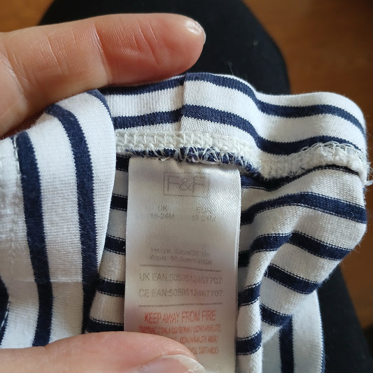 F&F Stripy Leggings Age 18-24 months