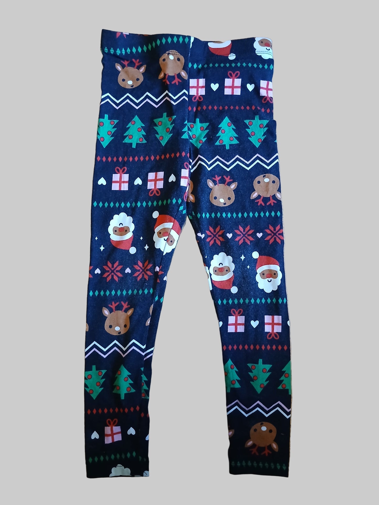 H&M Christmas Leggings Age 4-5