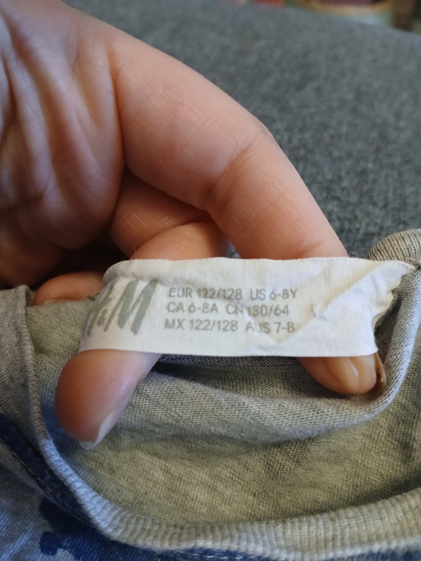 H&M Dinosaur T-Shirt Age 7-8