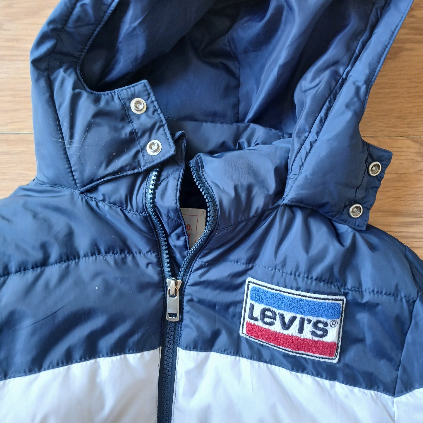 Levi's Colour-Block Puffer Coat Jacket Age 8-10