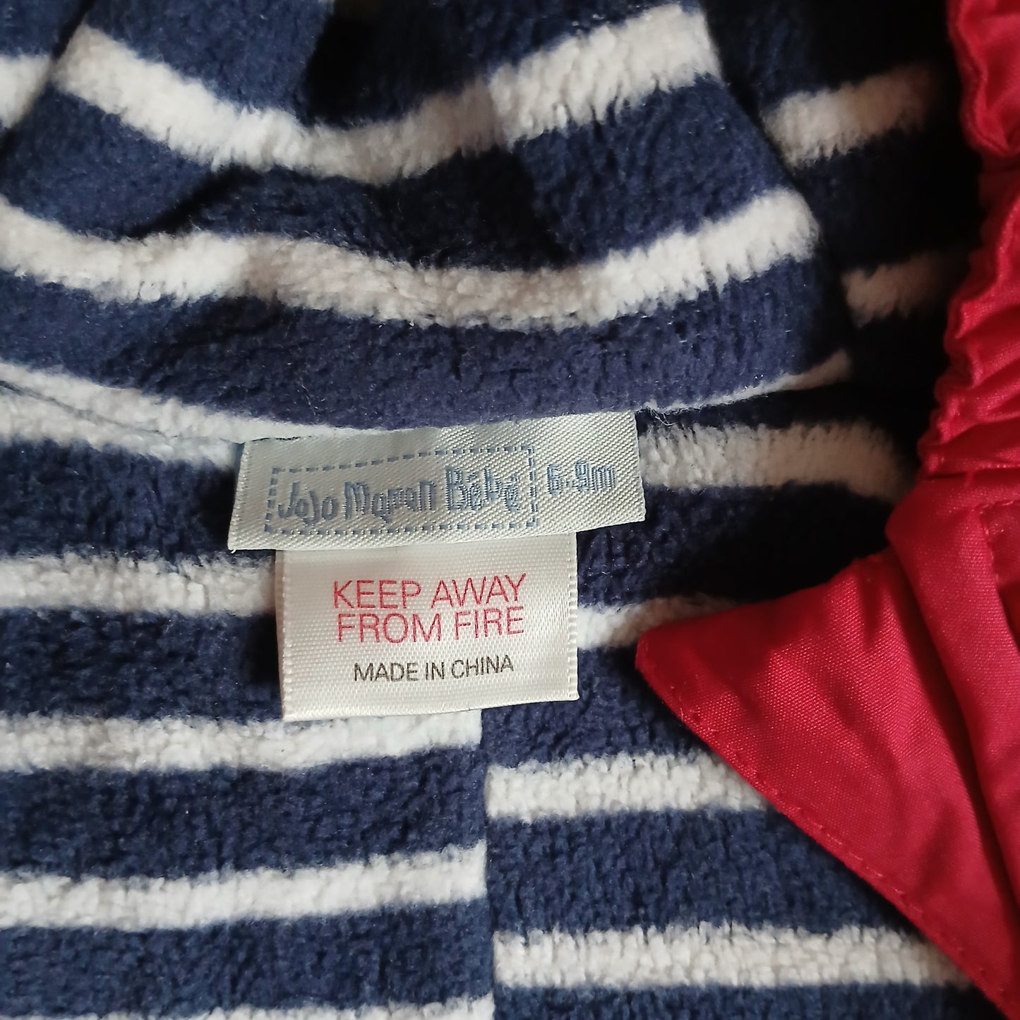 JoJo Maman Bébé Red Puddle Suit Snowsuit Age 6-9 months