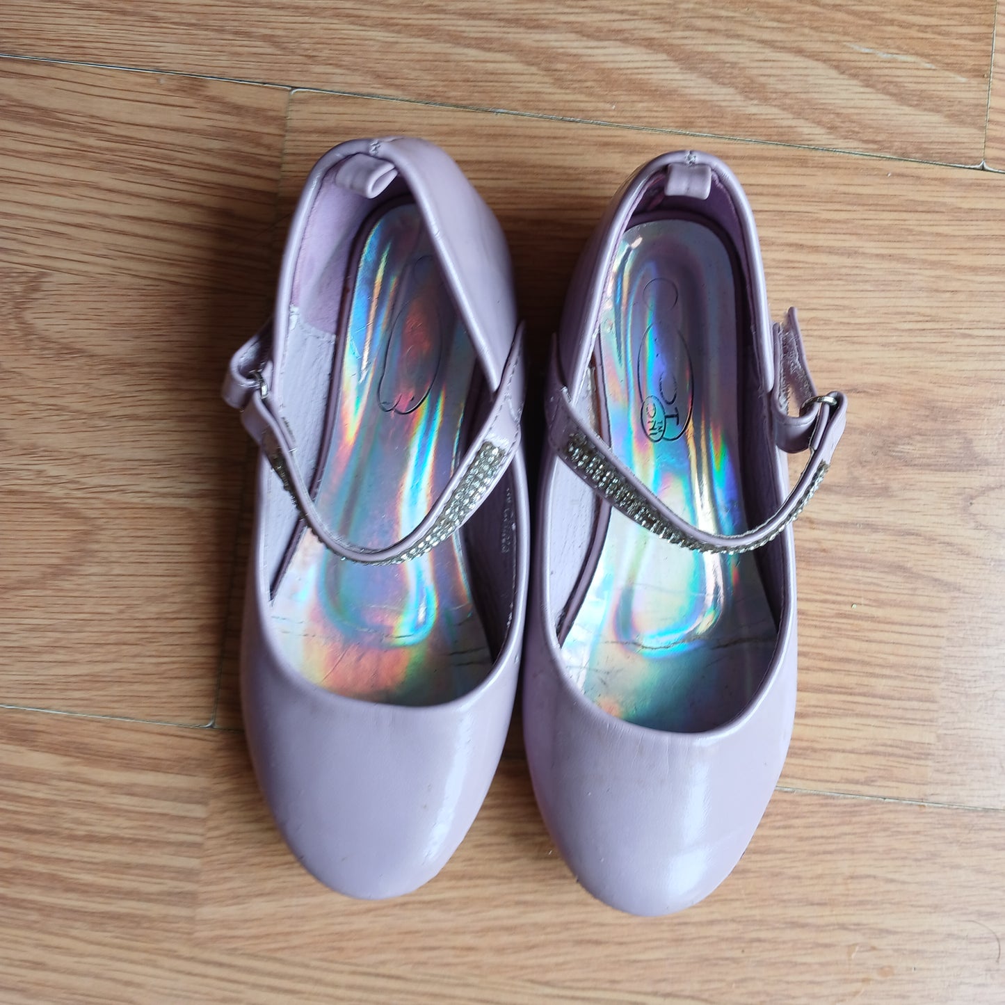 Purple Diamonte Shoes Size 12/30