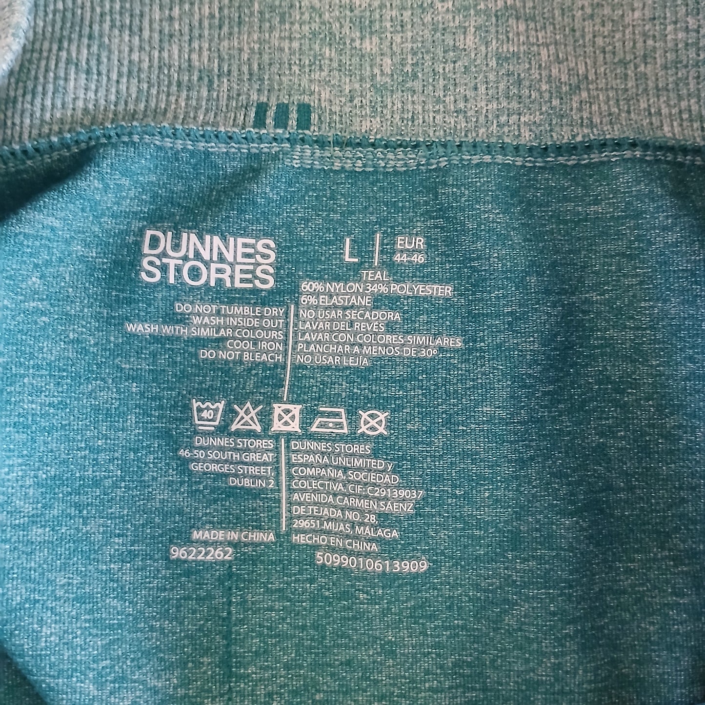 Dunnes Teal Leggings Size L