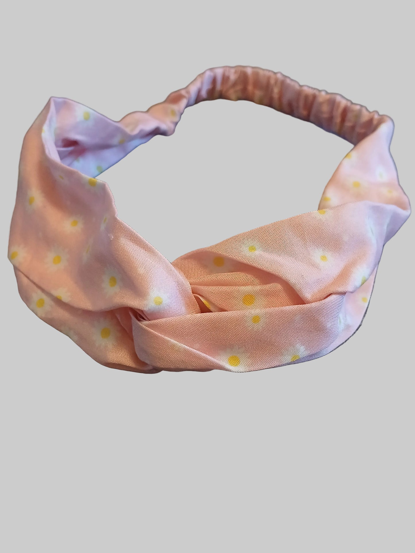 Pink Daisy Knot Headband