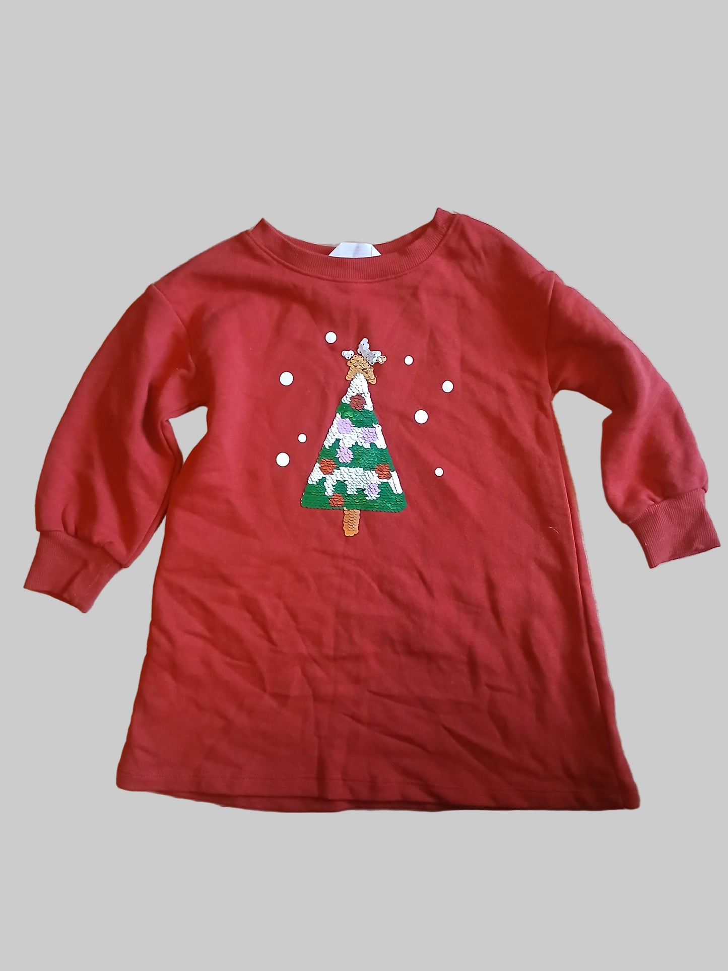 H&M Christmas Jumper/ Jumper Dress Age 4-5