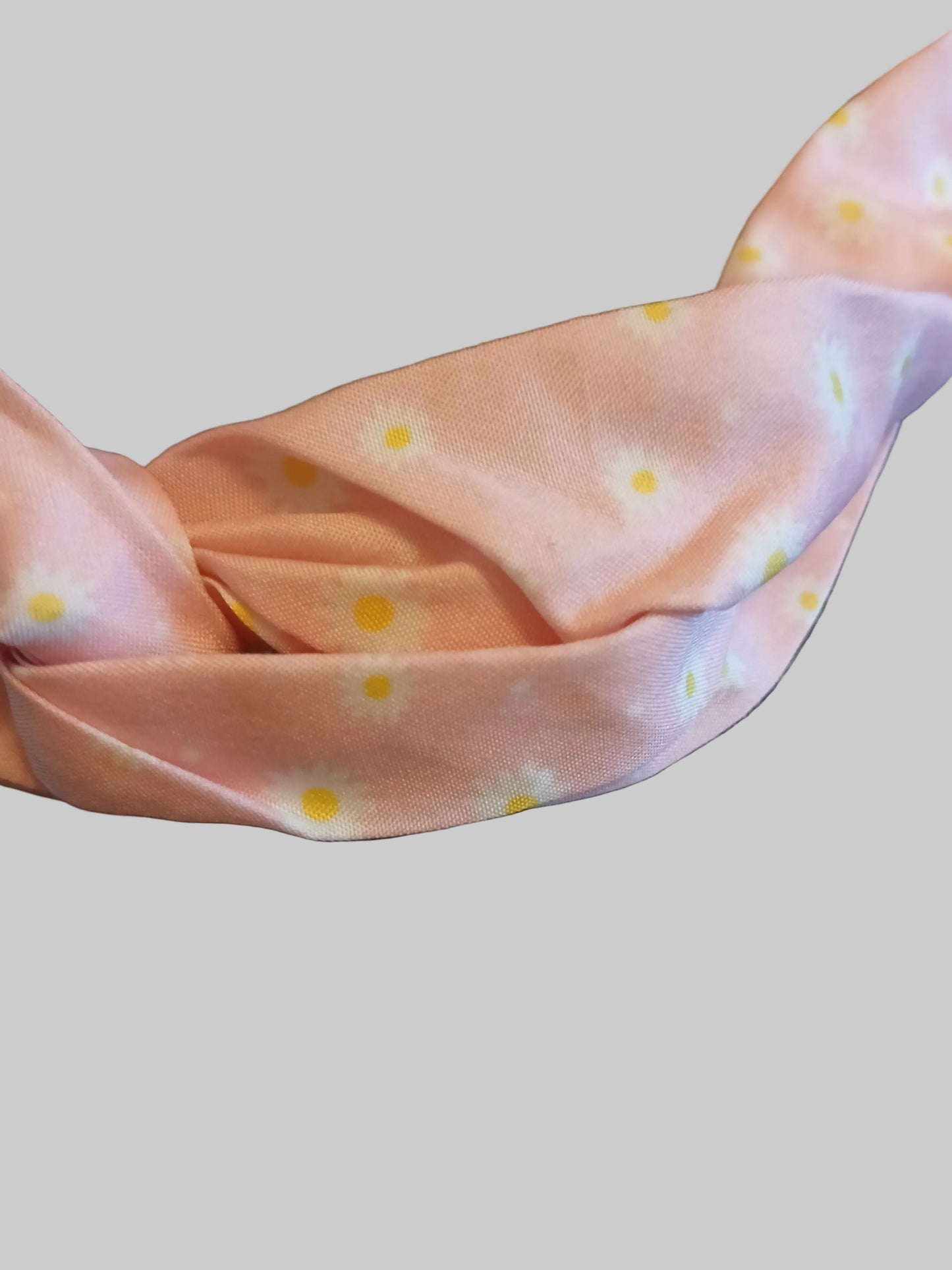 Pink Daisy Knot Headband