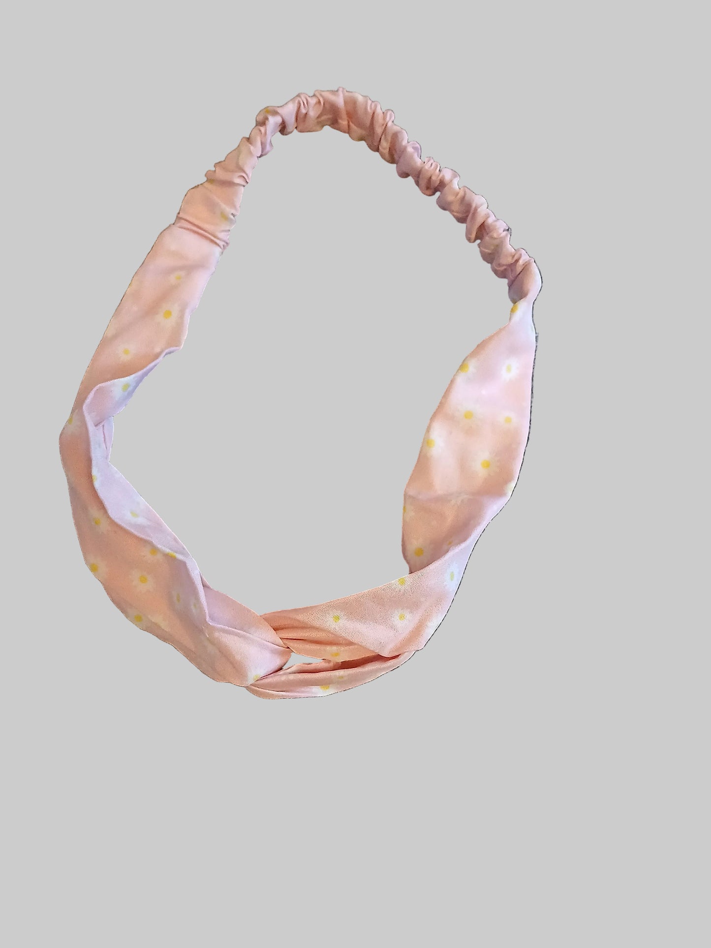 Pink Daisy Knot Headband