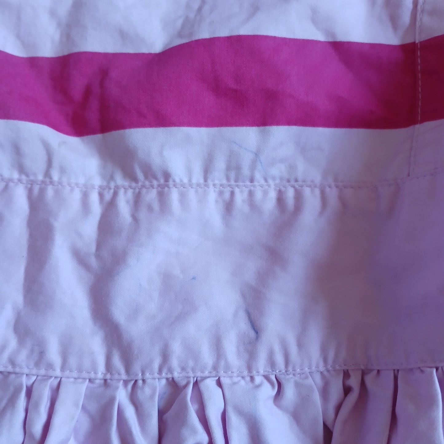 Vertbaudet Pink Stripy Dress Age 9