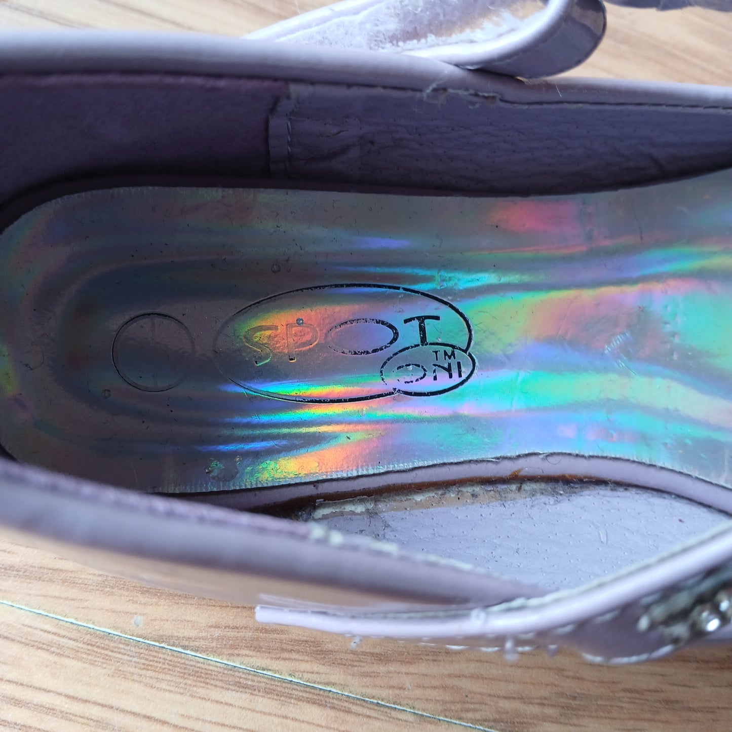 Purple Diamonte Shoes Size 12/30