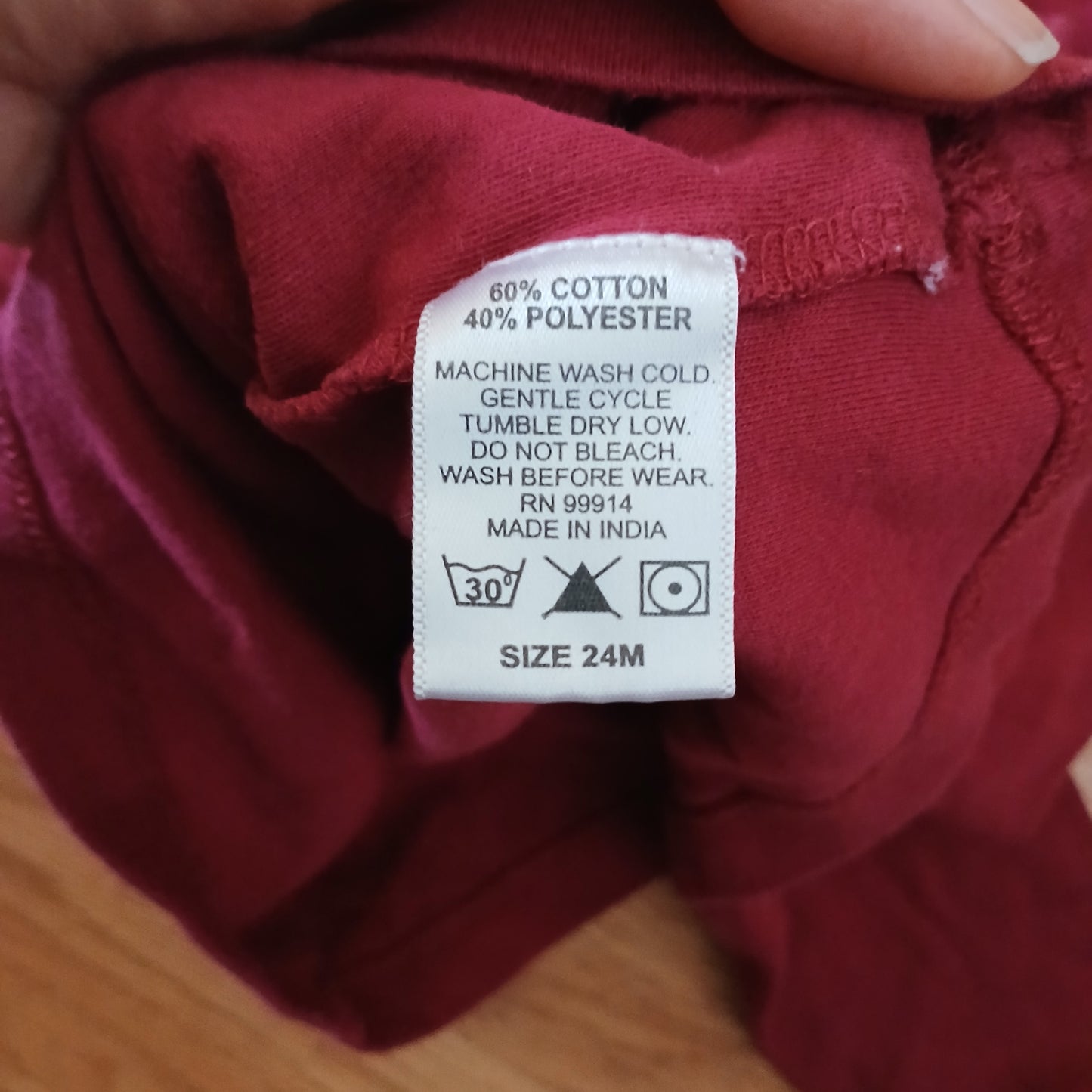 Sophie and Sam Red Top Age 2