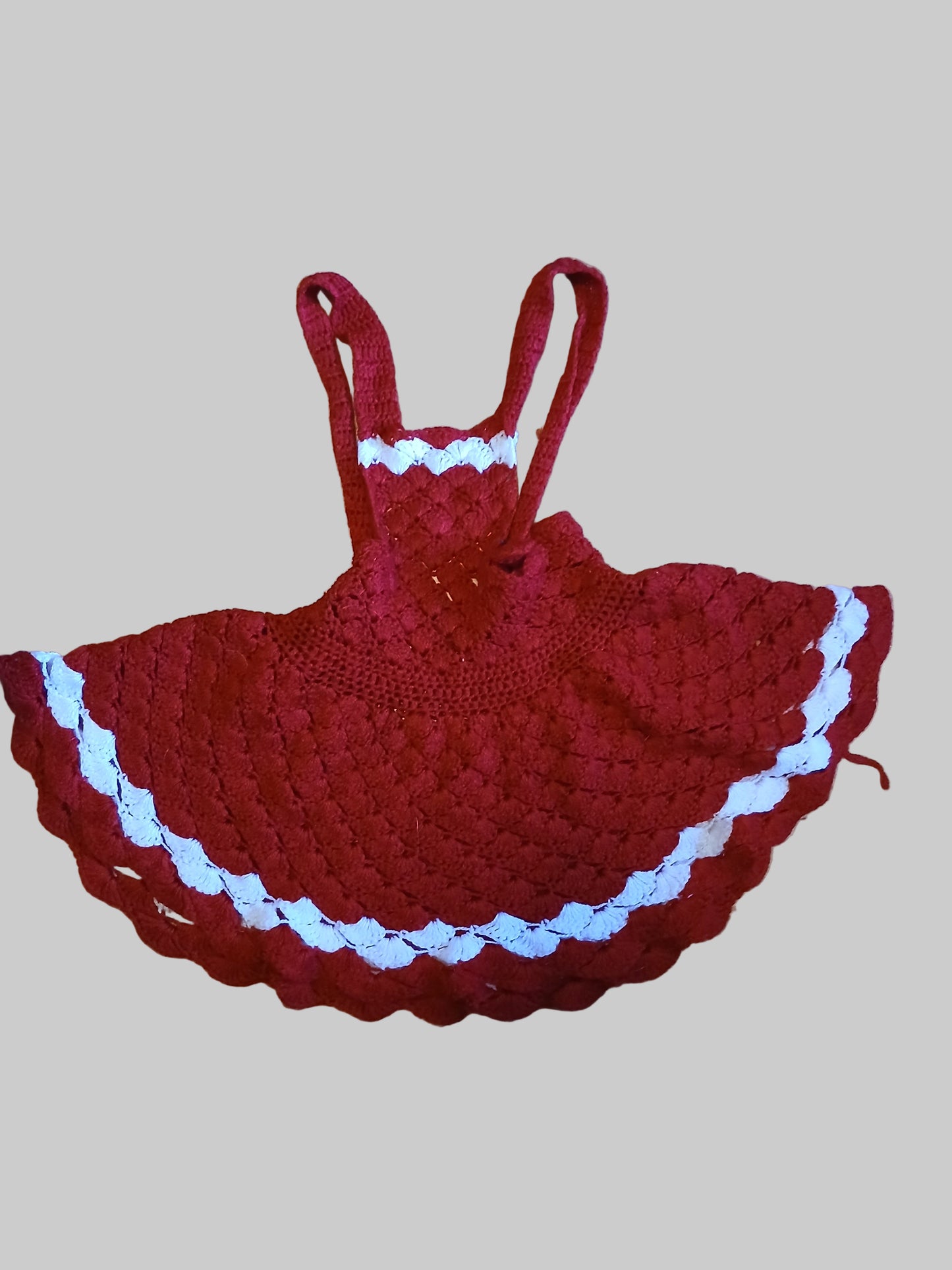 Crocheted Baby Dress Approx Age 3-6 months