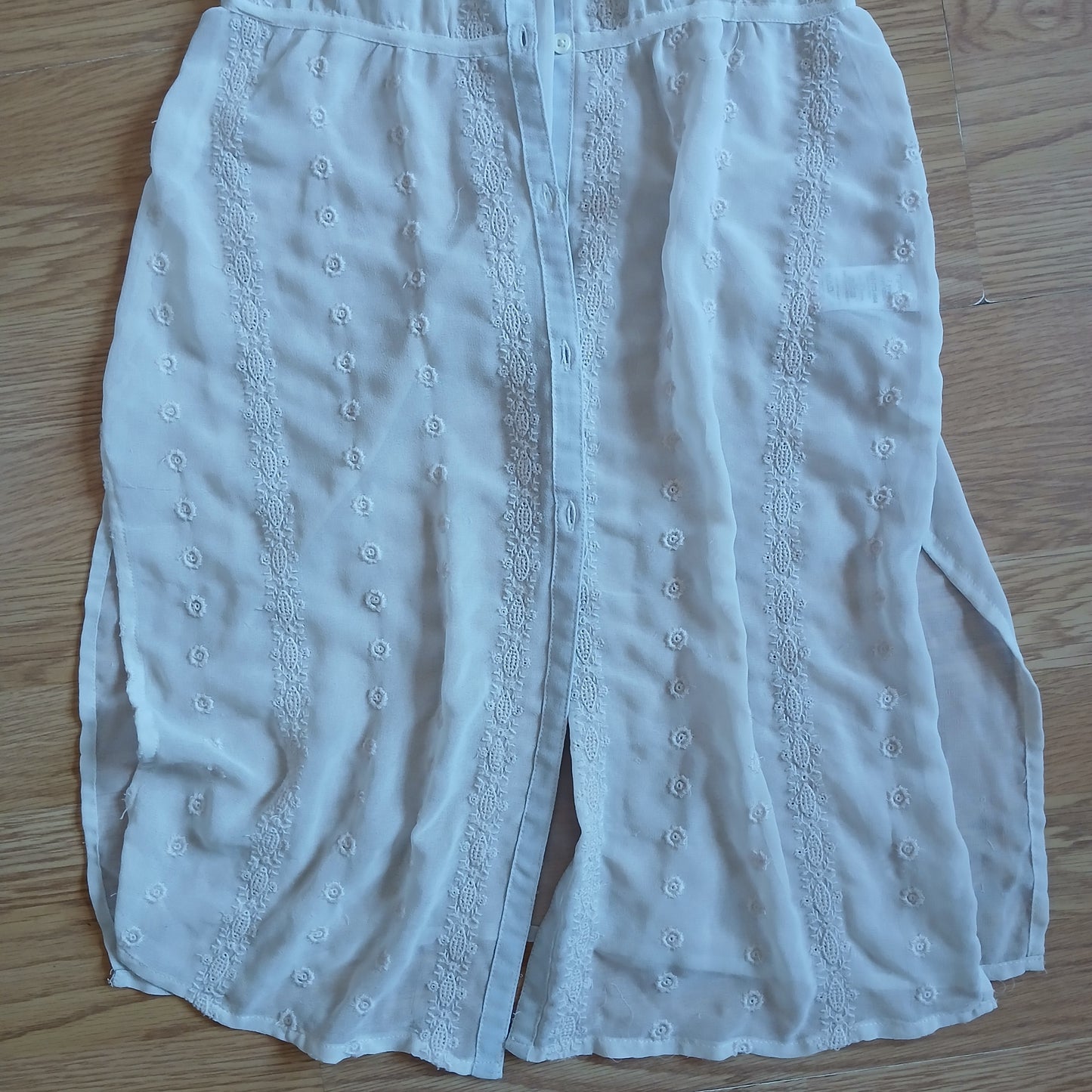 Next White Sheer Dress Age 7