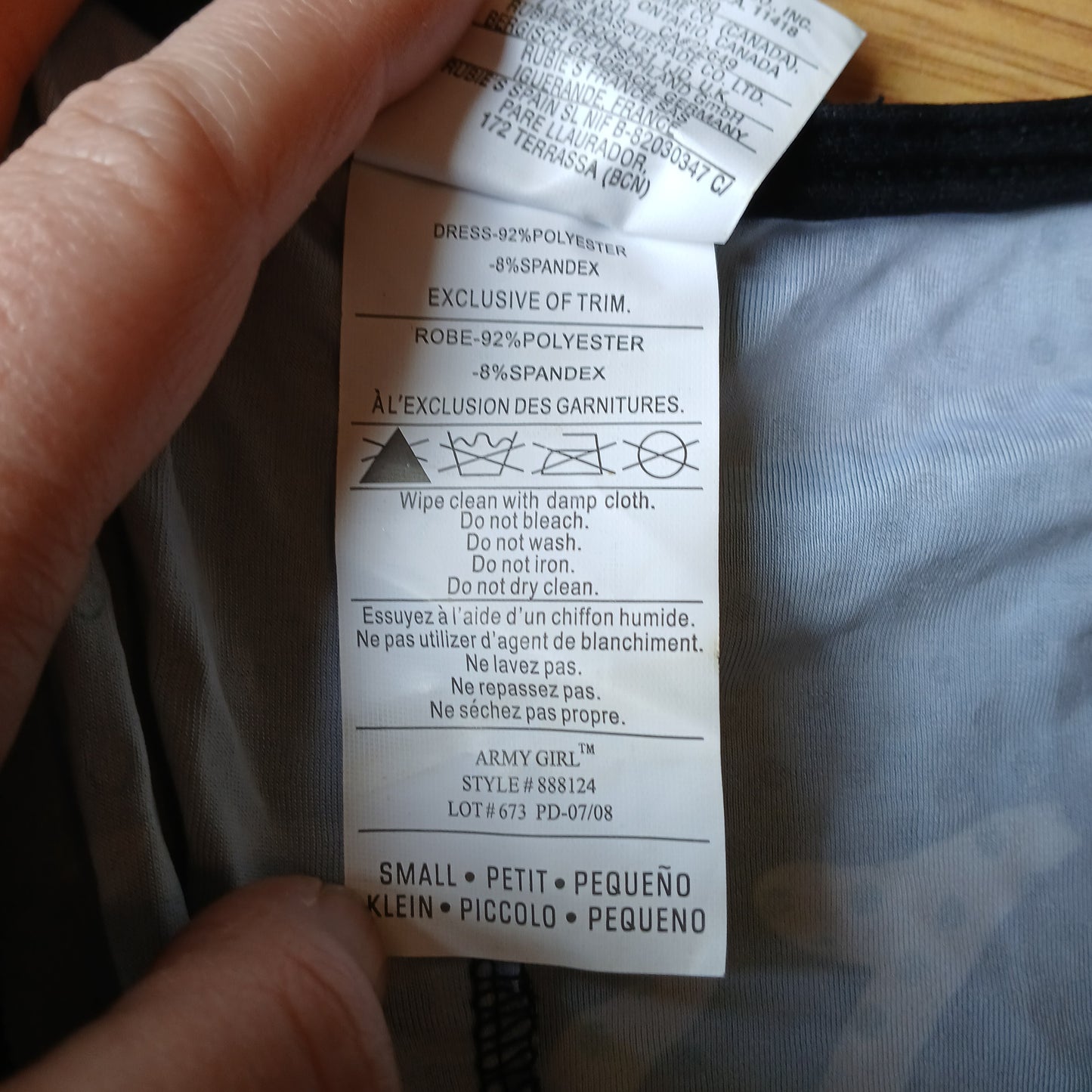 Rubie's Sexy Army Girl Costume Size Small