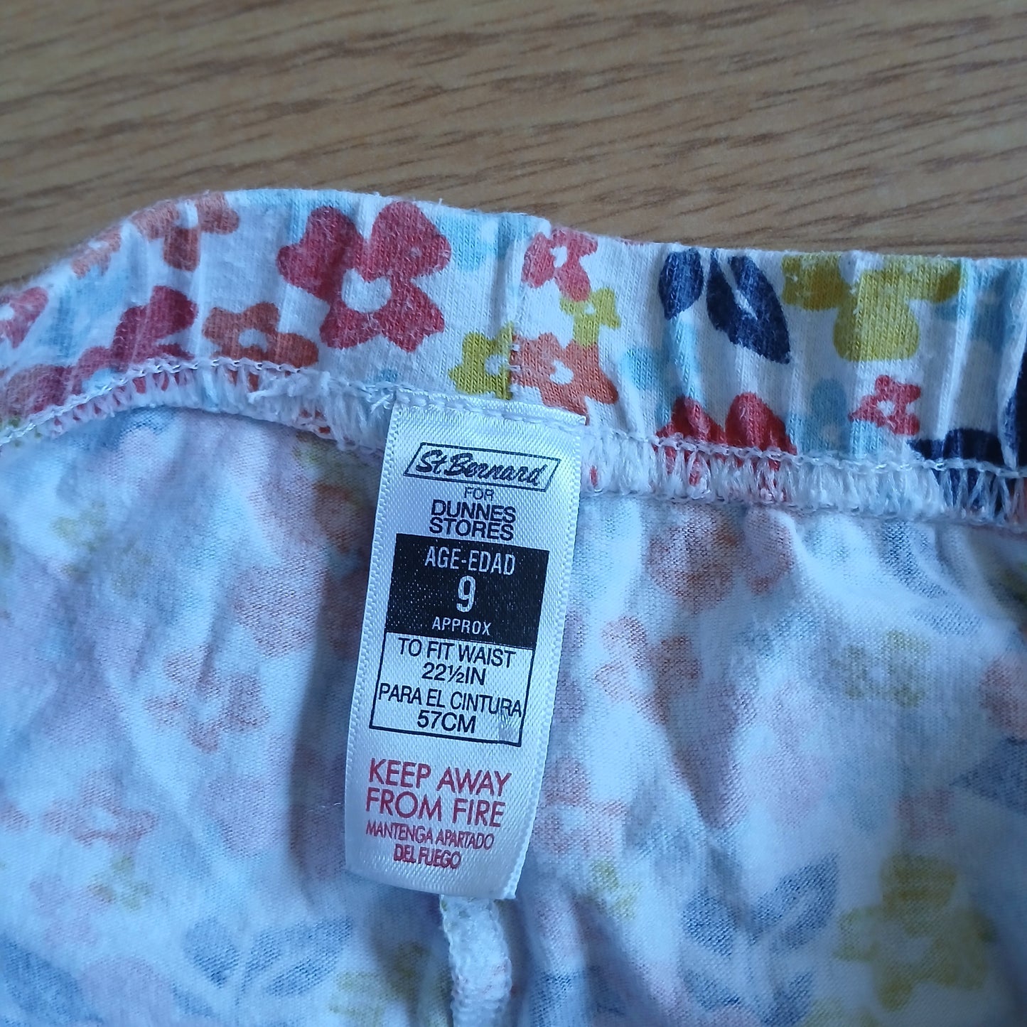 Dunnes Floral Shorts Age 9